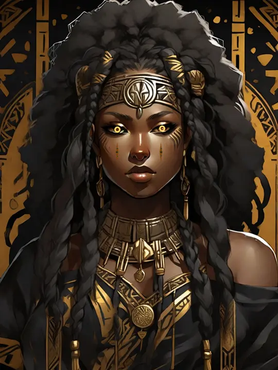 Character artwork from the Orisha universe